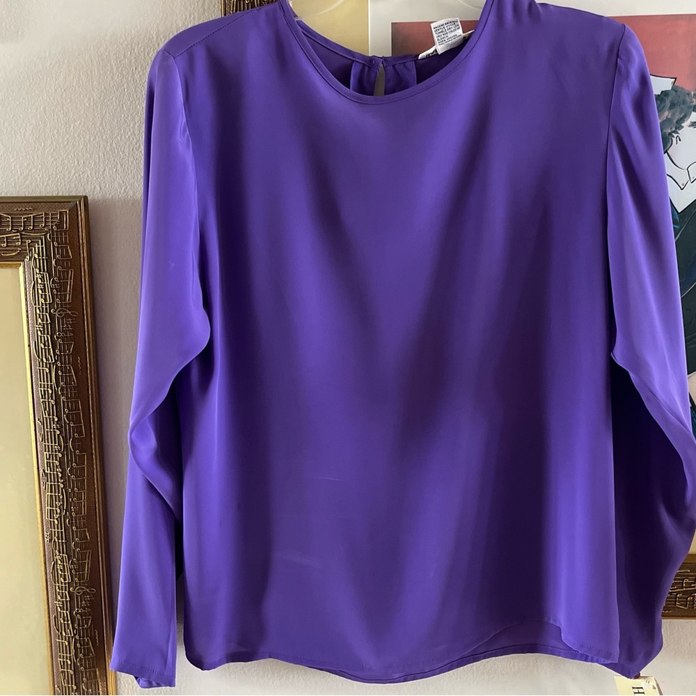 Hana Sung orchid-purple color NEW M blouse